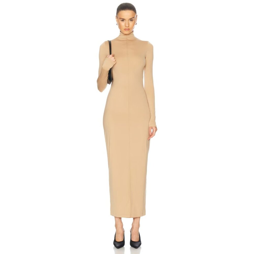 WARDROBE.NYC x Rosie Huntington-Whiteley RHW Body Dress in Sahara